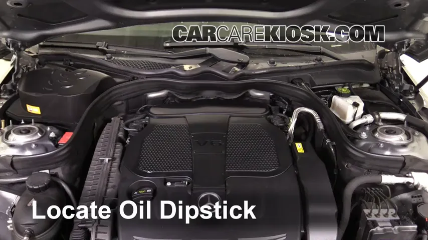 2013 Mercedes-Benz E350 4Matic 3.5L V6 Sedan Oil Check Oil Level